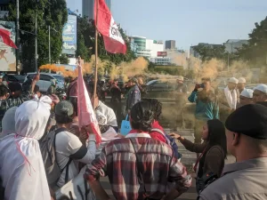 Aksi GMNI Jakarta Timur di Mabes Polri : Desak Polri Usut Tuntas Kasus Kematian Ermanto Usman