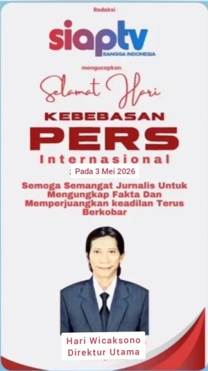 Hari Wicaksono di Hari Pers Nasional 2026: Kebebasan Pers Adalah Jantung Demokrasi, Jangan Dikerdilkan oleh Kepentingan Kuasa