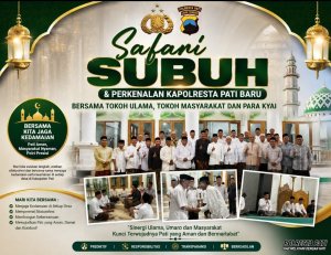 Dekat Dengan  Tokoh Agama, Kapolresta Pati Perkenalkan Diri Lewat Safari Subuh