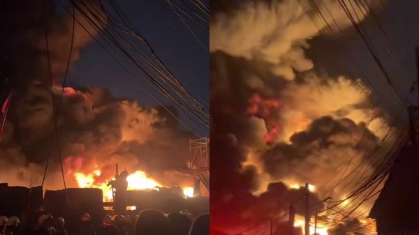 Warga Syok Lihat Api Membesar, Pabrik Bingkai di Jaktim Ludes Terbakar