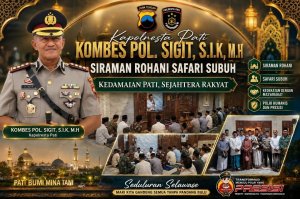 Siraman Rohani Kapolresta Pati, Menguatkan Iman dan Menebar Kedamaian