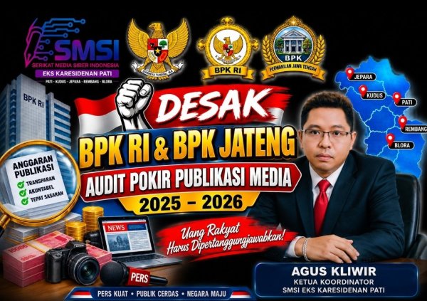 SMSI Desak BPK Bongkar Aliran Pokir Publikasi Media 2025 - 2026
