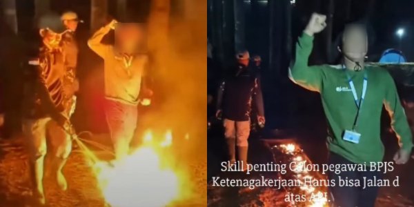 Viral Dugaan Seleksi Pegawai BPJS yang Dilatih Berjalan di Atas Api, Picu Sorotan Warga: Apa Urgensinya?