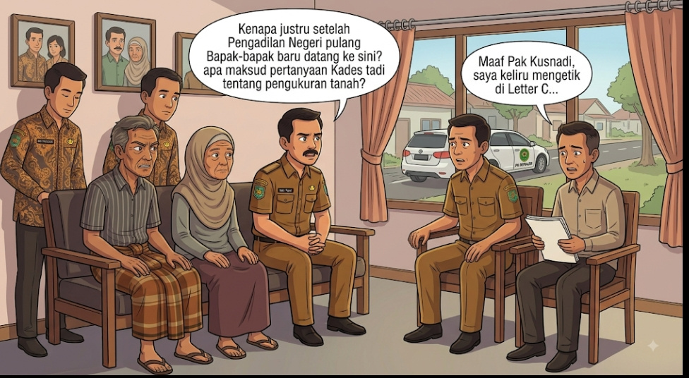 Kades Balearjo Justru Datang Usai Pengadilan Pergi, Ketidakhadiran Saat Pemeriksaan Lapangan Dipertanyakan